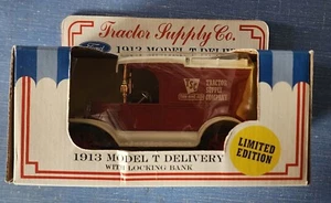 ERTL 1913 Ford Model T Tractor Supply Locking Coin Bank Die Cast 1/25 - Picture 1 of 6