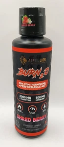 Alpha Lion BURN20 Burn 20 Stim-Free Liquid Thermogenic Fat Burner SHRED BERRY - Picture 1 of 8