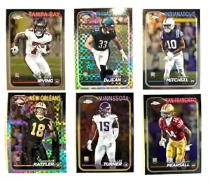 2024 Topps Chrome NFL Football Rookies #201-300 **You Pick** Base + Refractors - Picture 1 of 1