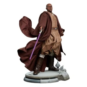 SIDESHOW STAR WARS REVENGE OF THE SITH MACE WINDU PREMIUM FORMAT 1/4 53CM - Foto 1 di 1