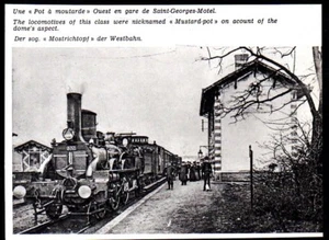 1977  --  TRAIN POT A MOUTARDE E VAPEUR EN GARE DE SAINT GEORGES MOTEL   3N534 - Picture 1 of 1