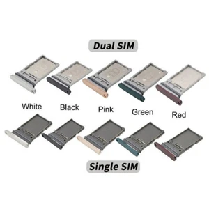 Dual Single SIM card tray SIM slot Holder Adapter For Samsung Galaxy S22 Ultra - Zdjęcie 1 z 9