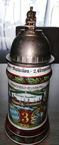 Reservistenkrug 3.Bayrisches Pionier Batallion 2.Companie Ingolstadt 1909-11 - Bild 1 von 8
