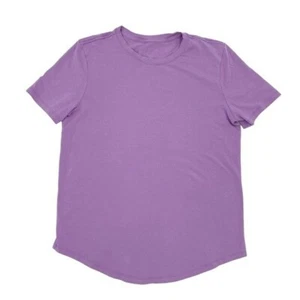 Lululemon Love Crew Slub Short Sleeve T-Shirt Pima Cotton Wisteria Purple 2-4 - Picture 1 of 5