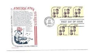 1813 3.5c Violins coil (3+2) Aristocrat Cachets FDC - Picture 1 of 1