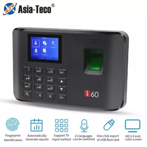 Biometric Attendance System USB Fingerprint Time Recorder Reader Time Clock - Picture 1 of 9