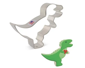 Cortador de galletas de metal T-REX DINOSAUR - por Ann Clark - 4 5/8 pulgadas - Imagen 1 de 1