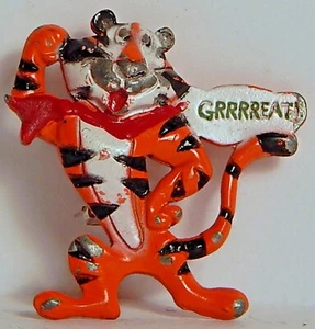 KELLOGG'S TONY THE TIGER GRRRREAT! ADVERTISING ENAMEL BROOCH PIN - Picture 1 of 2