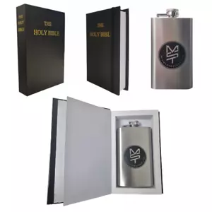 Novelty Hip Flask | Holy Bible with 6oz Flask | Secret Compartment | Red Dwarf - Picture 1 of 36