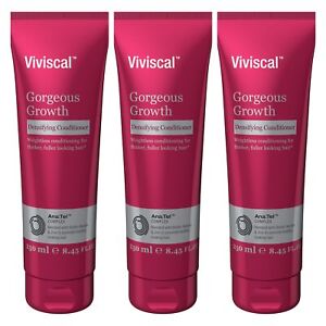 3 Pack Viviscal Gorgeous Growth Densifying Conditioner 8.45 Ounces Each