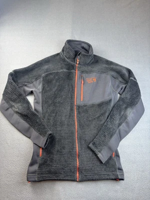 Mountain Hardwear Mens Medium Monkey Man Deep Pile Full Zip Fleece Jacket Gray - Image 1 of 4