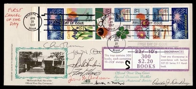 DR WHO 1987 FDC OCCASIONS BOOKLET PANE ATLANTA HISTORICAL SOC SIGNED M57137 - Image 1 of 2