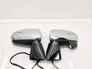TOYOTA Noah Voxy ZRR70 ZRR75 BK Door Mirror Set LED Turn Signal Chrome Side 70系 - Picture 1 of 9
