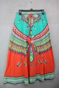 Flying Tomato Pull-On Maxirock-Large-Tribal-Indianer-Boho-Artsy-Festival-Hippie - Bild 1 von 9