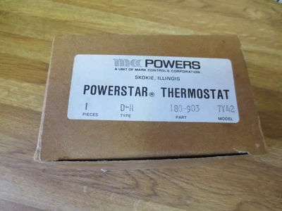 MCC Powers Powerstar Thermostat Type D-A Part 180-903 Model 7Y42 NOS Open Box - Image 1 of 4