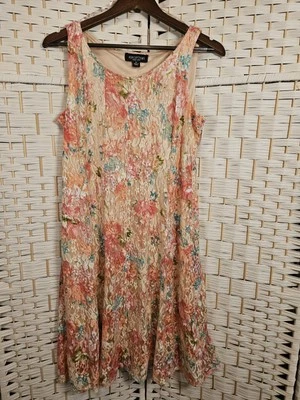 Vestido de encaje mediano Perceptions New York para mujer sin mangas primavera Bloomcore *defecto* Foto 1 de 4