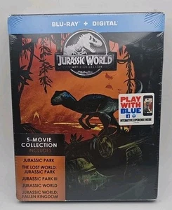Jurassic World 5-Movie Collection (BLU-RAY) Limited Edition Steelbook! BRAND NEW - Picture 1 of 4