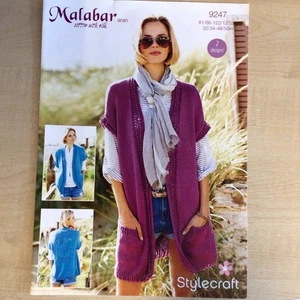 Gilet donna Stylecraft Malabar Aran modello maglia taglie 32-50” 9247 - Foto 1 di 4