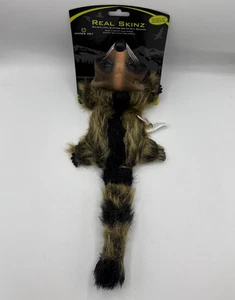 Real Skinz Raccoon Plush Dog Toy New - Picture 1 of 8
