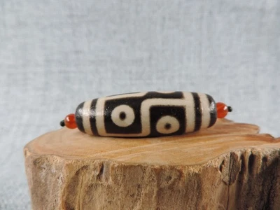 Authetic Energy 6 Ojos Antiguo Ágata Tibetana Dzi Amuleto de Cuentas para Colgante Gzi Bead A Foto 1 de 4