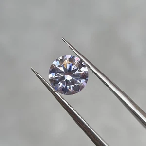 Exquisiter runder Schliff lila ausgefallene Farbe 1 Stck. 3-12 mm lose Moissanit Edelstein - Bild 1 von 7