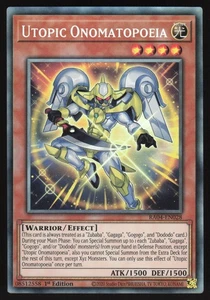 Utopic Onomatopoeia - RA04-EN028 - Collector's Rare - 1st Edition Yugioh - Picture 1 of 1