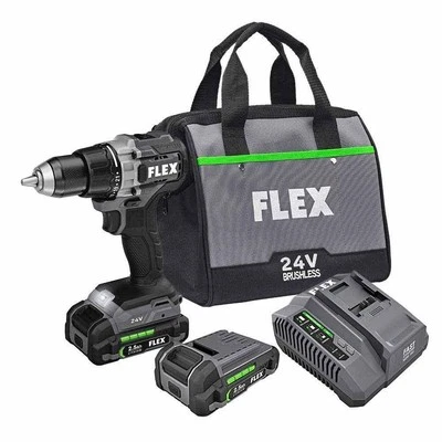 Flex FX1151-2A 24V 1/2" 2-Speed Cordless Drill Driver Kit - Image 1 of 4