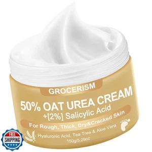Urea Crema 50% per Piedi Massima Resistenza 5,29 oz con Avena e 2% Salic - Foto 1 di 5