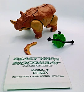 Vintage Kenner Transformers Beast Wars Deluxe Class Maximal Rhinox Complete - Picture 1 of 4