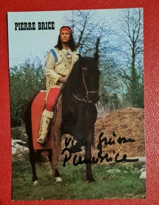 Pierre Brice Autogramm Karte WINNETOU - Bild 1 von 2