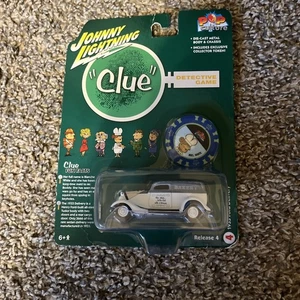 Johnny Lightning Clue Detective Game 1933 Ford Consegna Cultura Pop #4 Nuovo - Foto 1 di 2