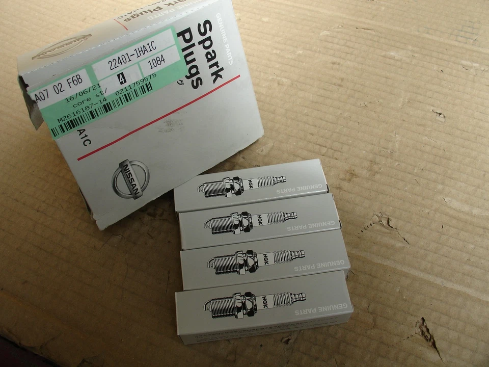 224011HA1C Iridium Spark Plug Set for Nissan Micra Note Juke Qashqai – 4 Pack - Image 1 of 1