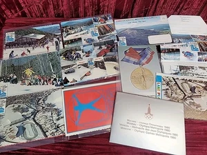 1980 80' WINTER OLYMPICS LAKE PLACID Postcard wholesale resale Lot RARE NOS - Picture 1 of 17