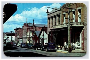 Postkarte: NV 1954 Street View, Oldtimer, Virginia City, Nevada - verschickt - Bild 1 von 2