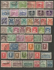 CHECOSLOVAQUIA GRAN CONJUNTO DE SELLOS USADOS 12 ESCANERS