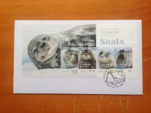2024 AUSTRALIA AAT SEALS FDC MINI SHEET BY APO - Picture 1 of 2