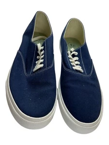 Sperry Top Sider Canvas Hash Blue Lace Up Sneakers Men's US 12M NIB - Picture 1 of 10