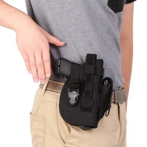 Tactical Adjustable Pistol Holster with Magazine Pouch Right Hand for Glock 1911 - Picture 1 of 12