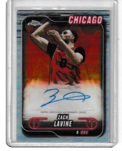 ZACH LAVINE 2024-25 TOPPS CHROME CERTIFIED REFRACTOR AUTO. NICE - Picture 1 of 1