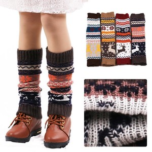 Winter Warm Leg Warmers Long Knit Knitted Crochet Socks Ladies For Women S1W4
