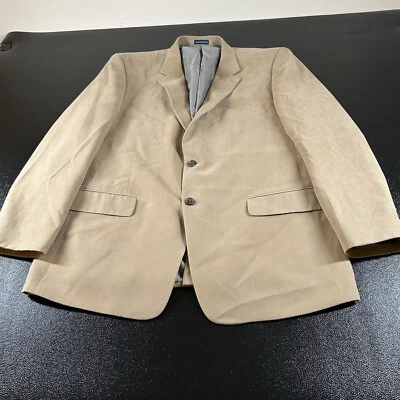 Chaqueta Blazer Stafford Para Hombre 46 Largo Bronceado Abrigo Deportivo Trabajo Formal Poliéster Preppy Foto 1 de 4
