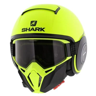 Shark Helmet Street Drak Neon series Matte Yellow Black YKK - Size XS - Image 1 of 4