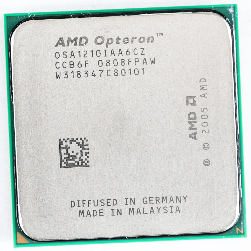 AMD Opteron 1210 OSA1210IAA6CZ AM2 1.8GHz Santa Ana Dual Core Processor  - Image 1 of 3