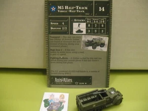 =Axis & Allies Miniatures BASE SET II M5 Half-Track with card 22/45= - Bild 1 von 1