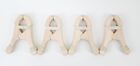 Lot of 4 Wooden Play Clips for Open Ended Play and Fort Building Toys