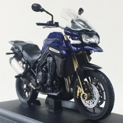 Triumph TIGER EXPLORER Motorcycle Die-cast Model Welly 1:18 Scale Toy Collection - Image 1 of 4