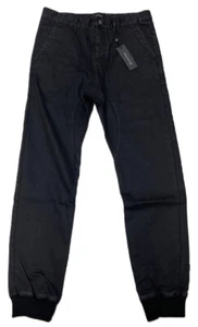 Pantalones de mezclilla negros para hombre Zanerobe Sureshot Joggers Scrambler Jeans #713 N3 talla 34 nuevos con etiquetas - Imagen 1 de 2