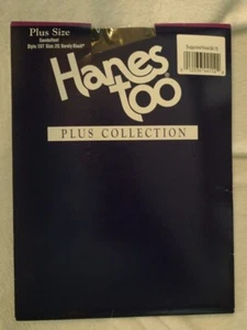 Brandneu in Verpackung Gr. 2Q Hanes Too Plus Kollektion transparent kaum schwarz - Stil E07 Sandalfoot - Bild 1 von 4