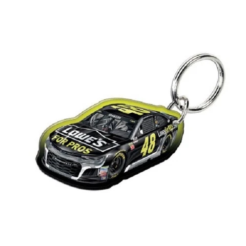 Jimmie Johnson 2018 Wincraft #48 Lowe's for Pros Acrylic Key Ring Mirrored Back Cover