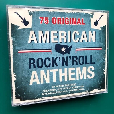 75 AMERICAN ROCK 'N' ROLL ANTHEMS 3 x CD Box Set Chuck Berry Elvis Buddy Holly - Image 1 of 4